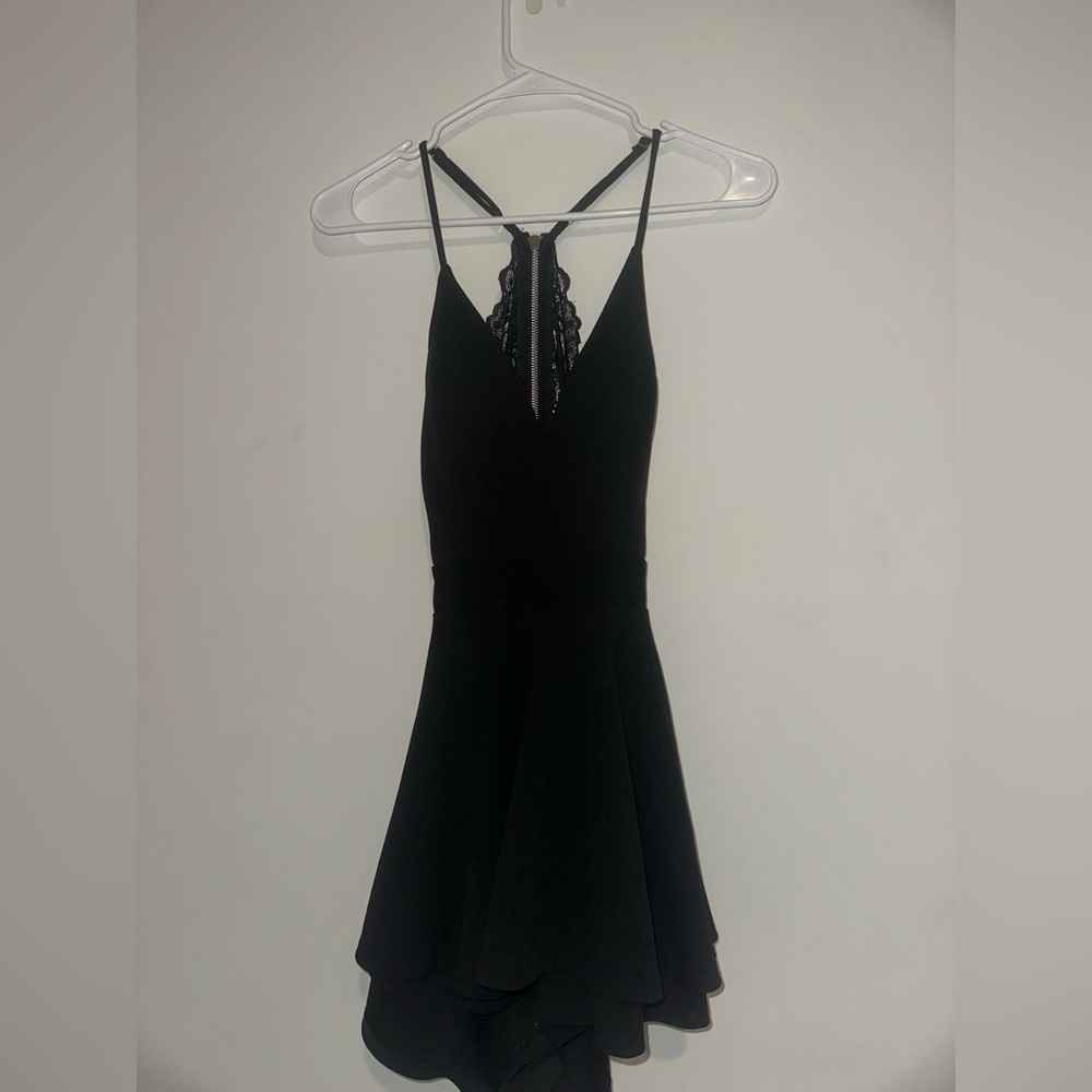 Black Back Lace Romper